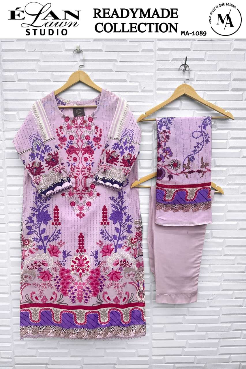 ELAN LAWN STUDIO 1085 TO 1090 TREE PAKISTANI DESIGNER COTTON...
