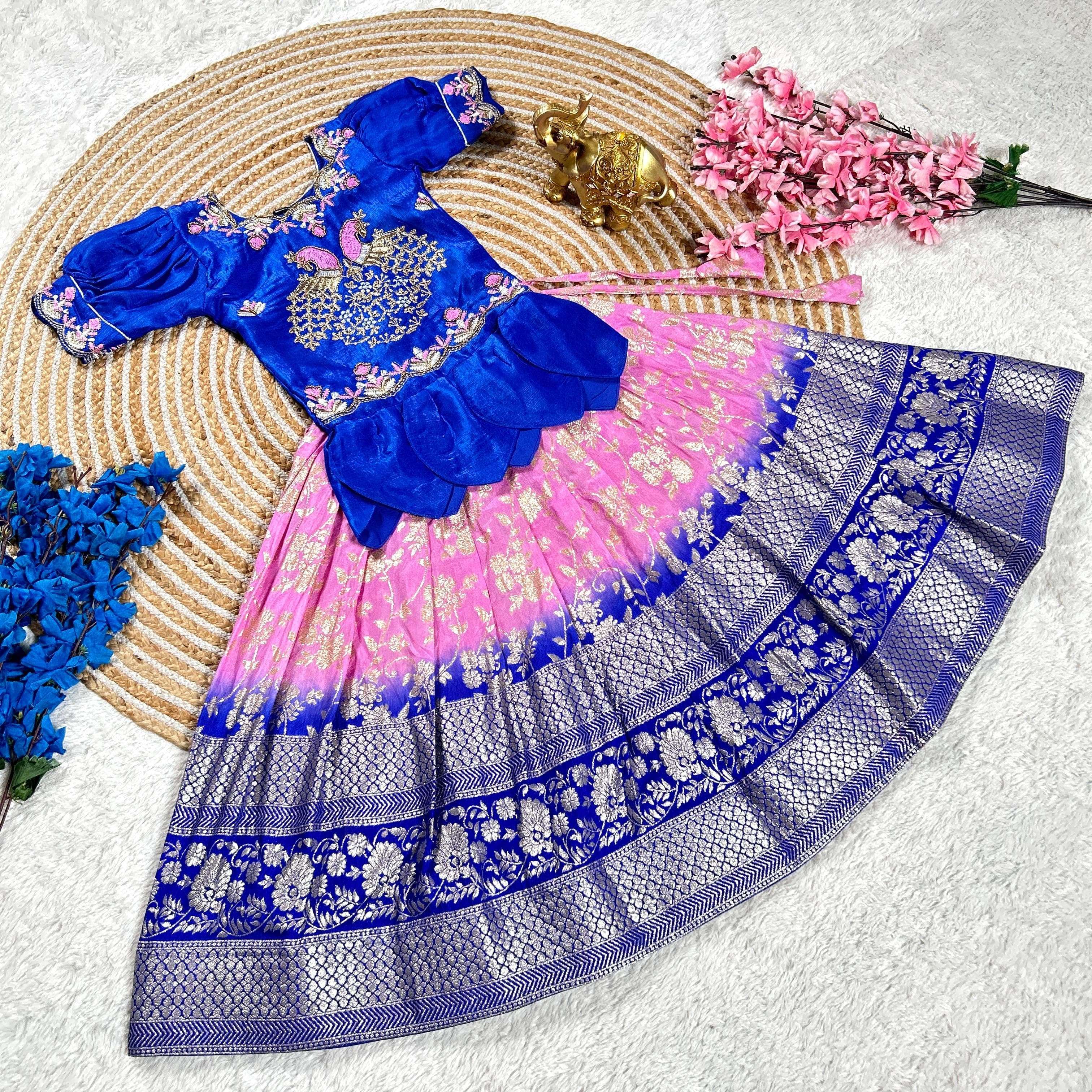 festival special traditional look kids special lehenga choli...