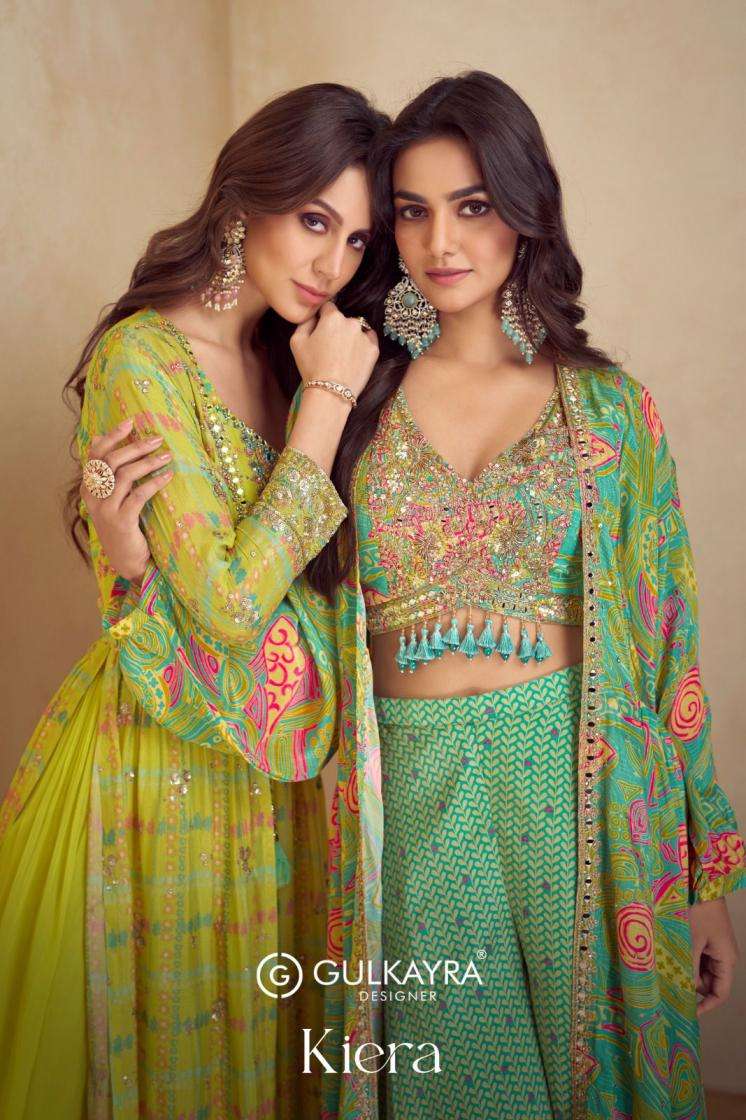 GULKAYRA DESIGNER KIERA READYMADE WESTERNSTYLE STRUG PLAZZO ...