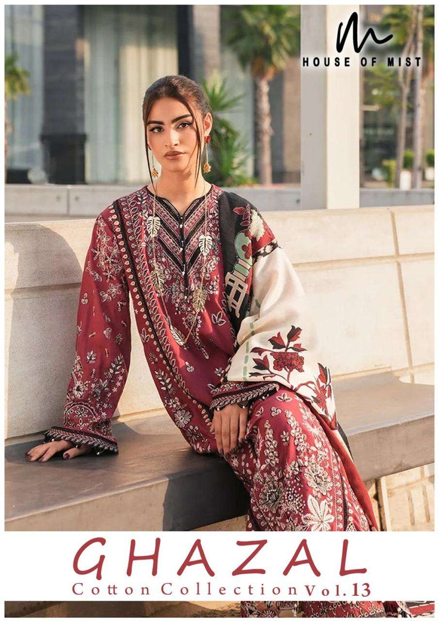HOUSE OF MIST GHAZAL COTTON COLLECTION VOL 13 TREND HIGH PAK...