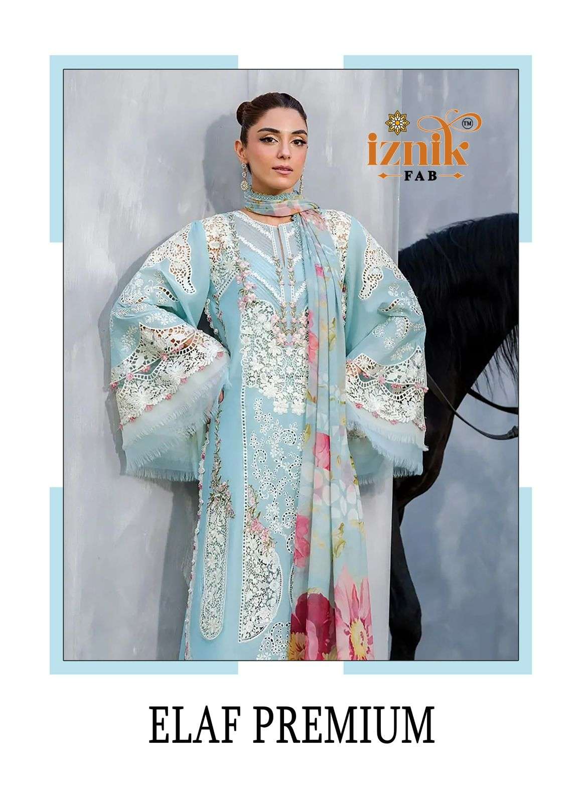 IZNIK FAB 253 TO 256 HEAVY PAKISTANI WORK COTTON SUIT CLOTH ...