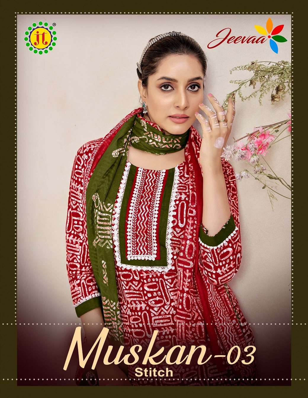 JT MUSKAN VOL 3 COTTON PRINTED READYMADE DRESS LADIES SHOP S...