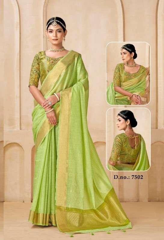 Kira Kai viscose silk fancy Look saree collection best rate