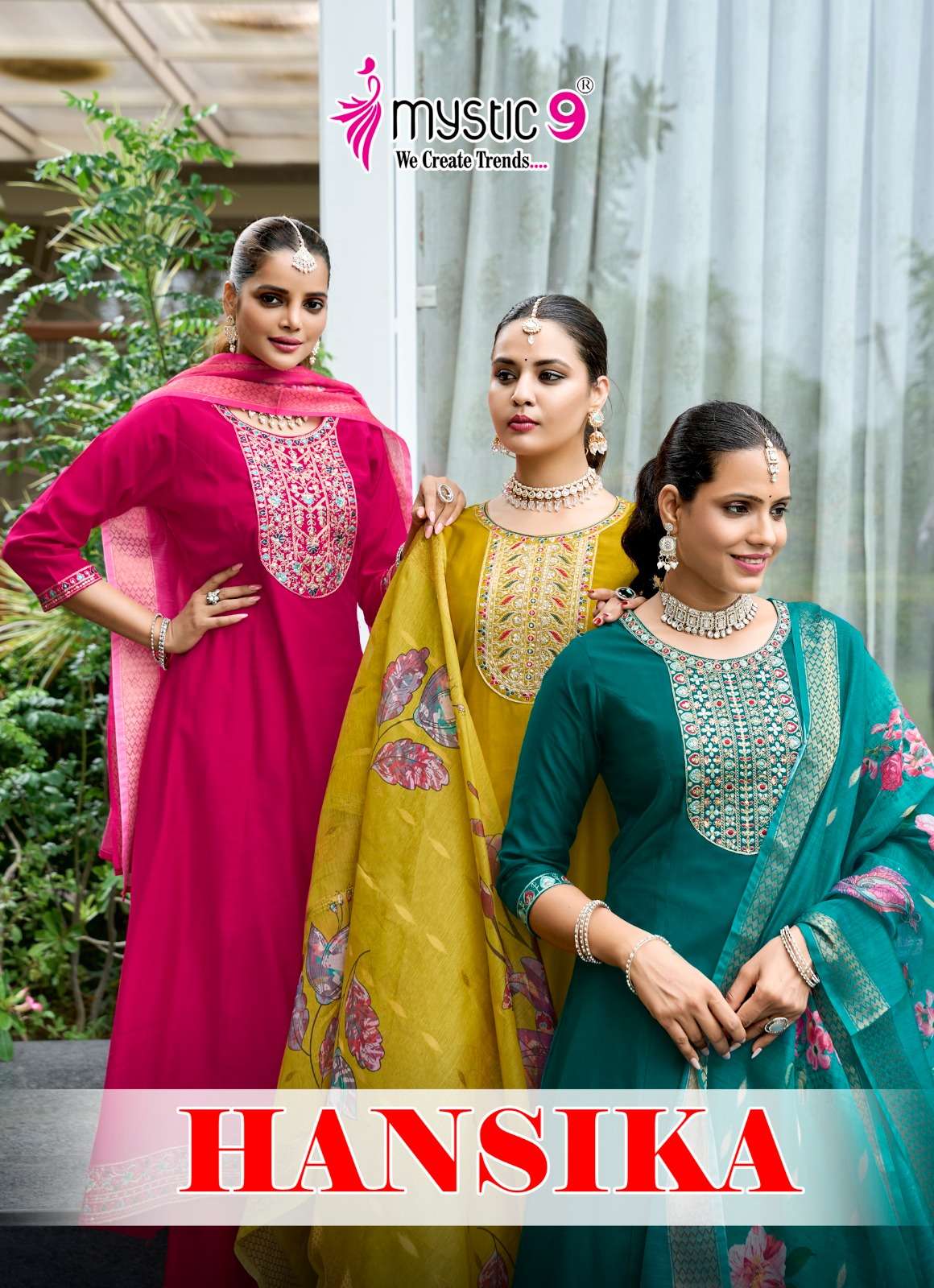 MYSTIC9 HANSIKA VOL 2 QUALITY GADHVAL EMBROIDERY RICH STYLE ...