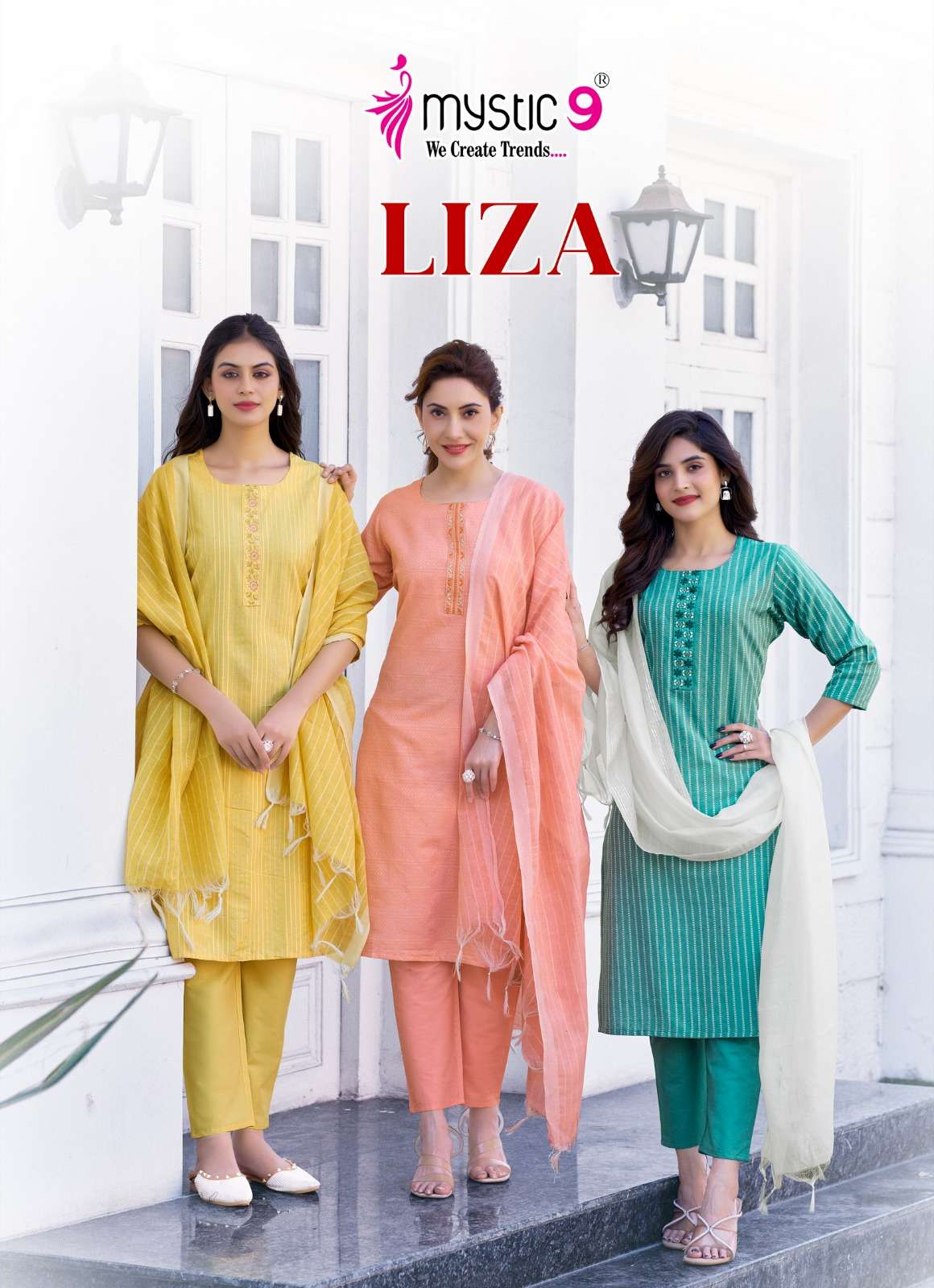 MYSTIC9 LIZA VOL 3 PREMIUM QUALITY COTTON STITCHED SUIT ONLI...