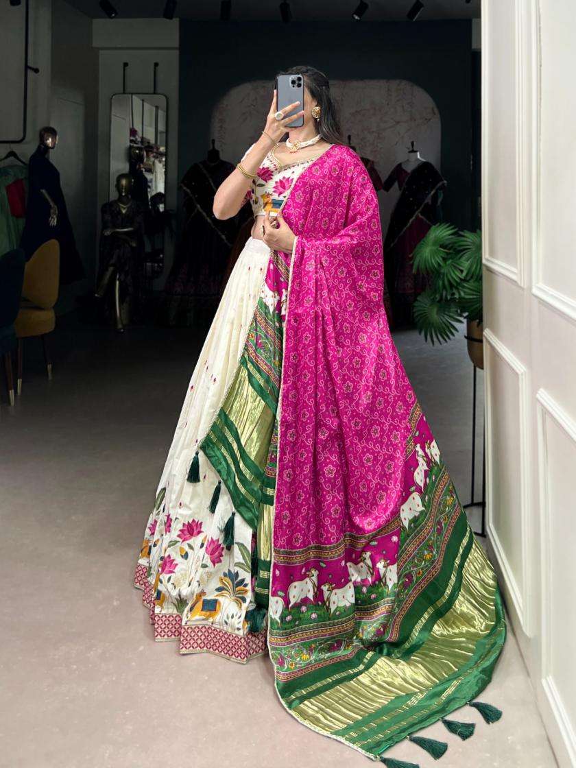 NAVRATRI SPECIAL BEAUTIFUL TRADITIONAL LOOK DUPATTA WITH EMB...