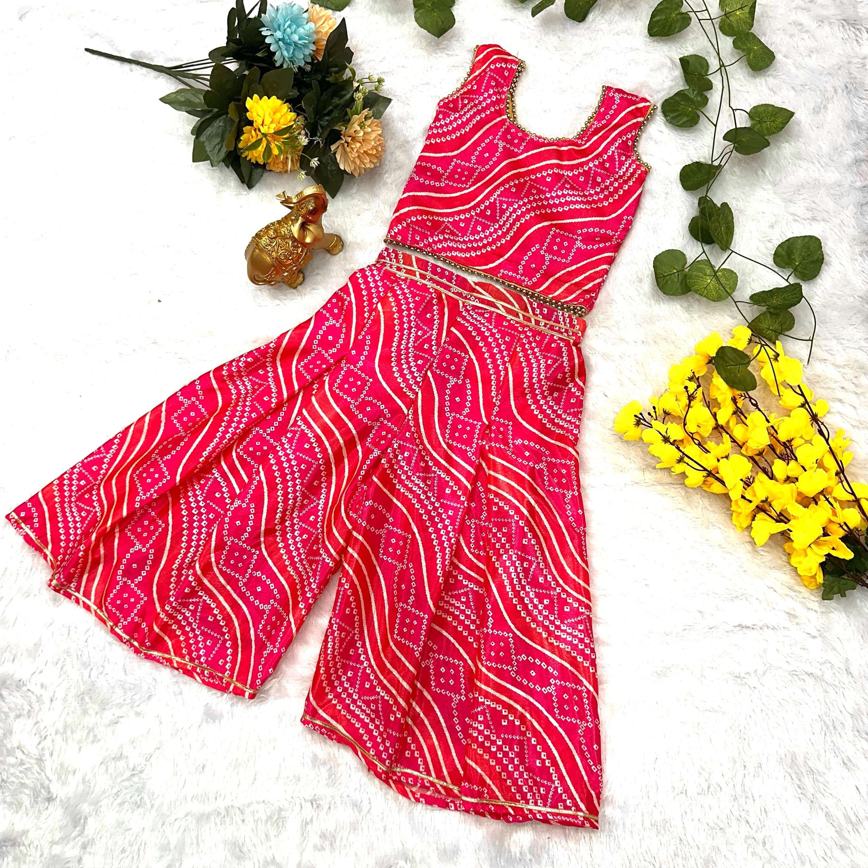 NAVRATRI SPECIAL LAHERIYA DESIGN COTTON FABRIC KIDS SPECIAL ...