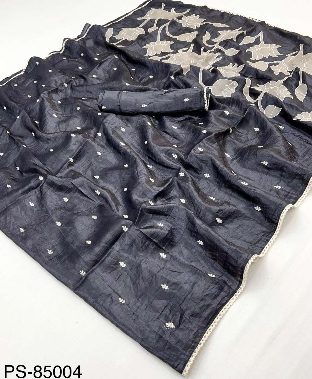 Pichvay Silk By Kazari Series Crush Tissue Silk fancy look s...