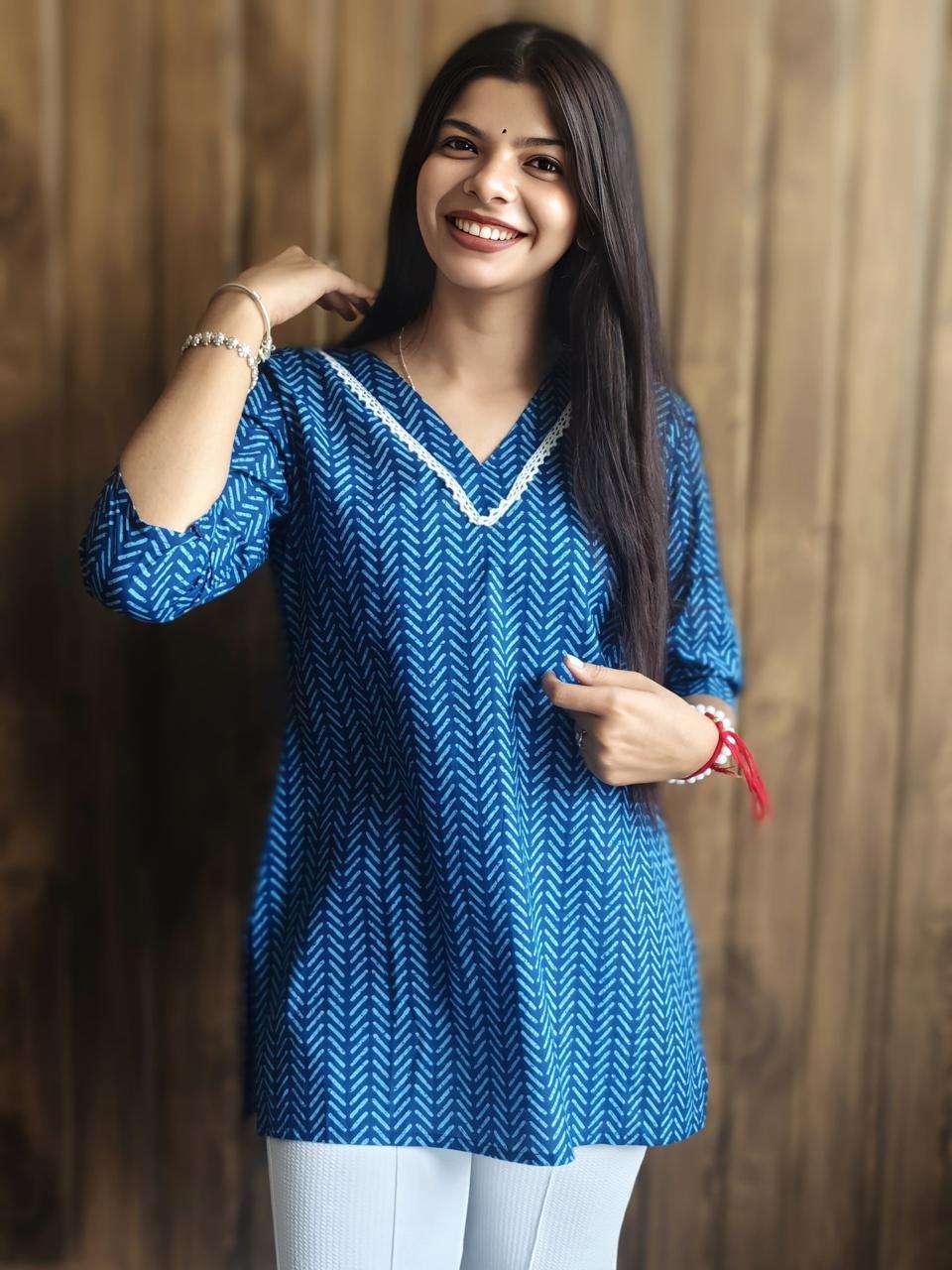 REGULAR WEAR COLLEGE AND OFFICE COTTON SHORT KURTI RESELLER ...