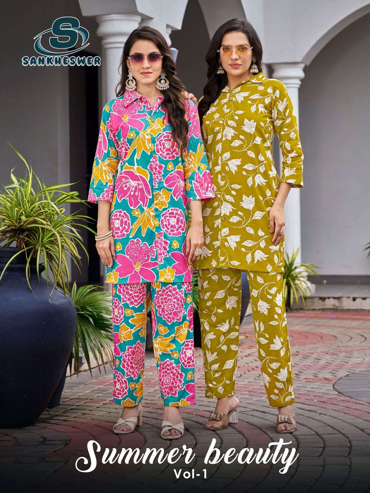 SANKHESWER SUMMER BEAUTY VOL 1 PREMIUM FLAX COTTON PRINT COR...