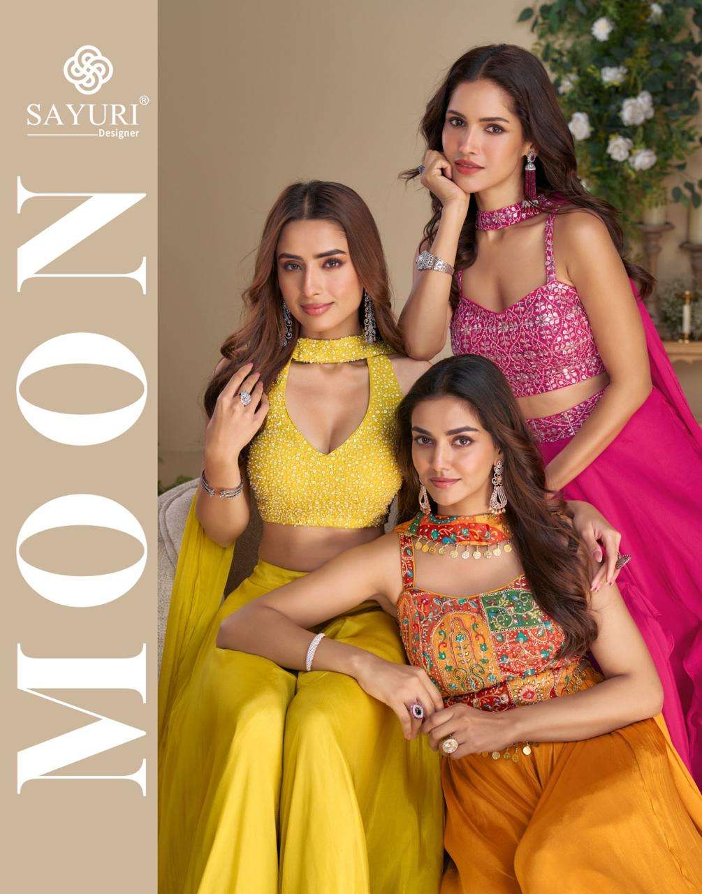 Sayuri Designer Moon chinon Silk western style readymade sui...