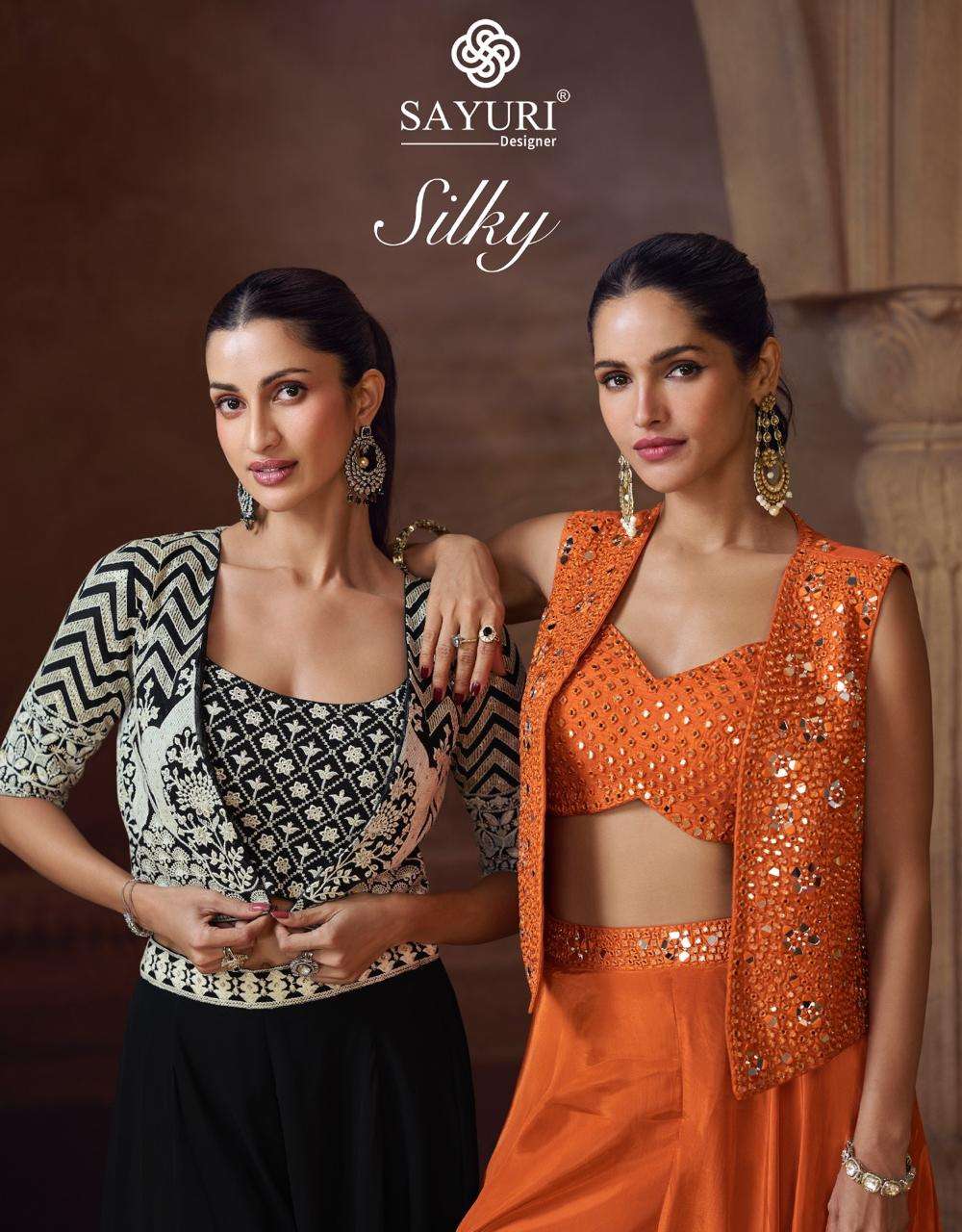 Sayuri Designer Silky Western style readymade suits best onl...