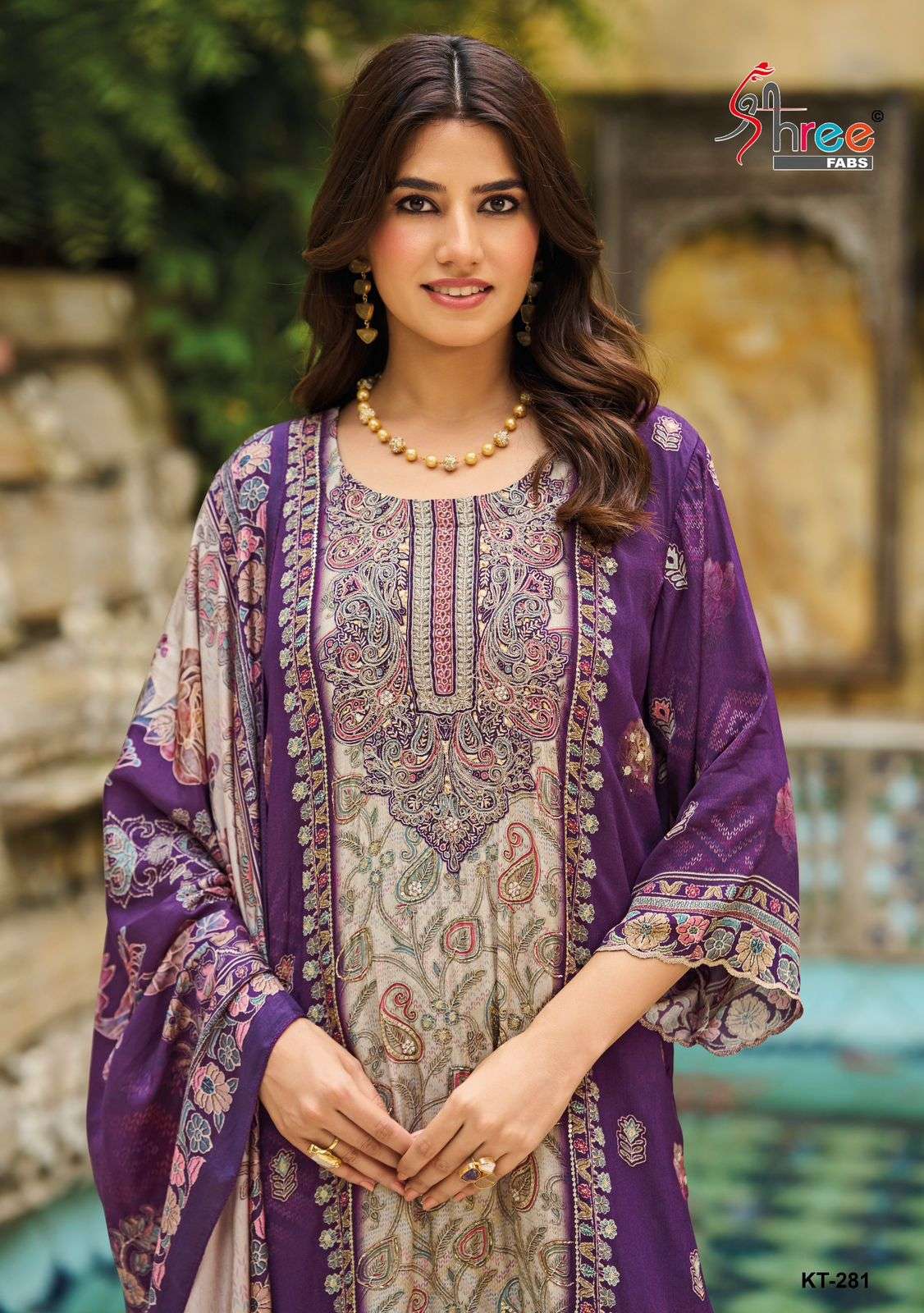 SHREE FABS KT 281 LUXURY QUALITY CLOTH VISCOSE MUSLIN DIGITA...
