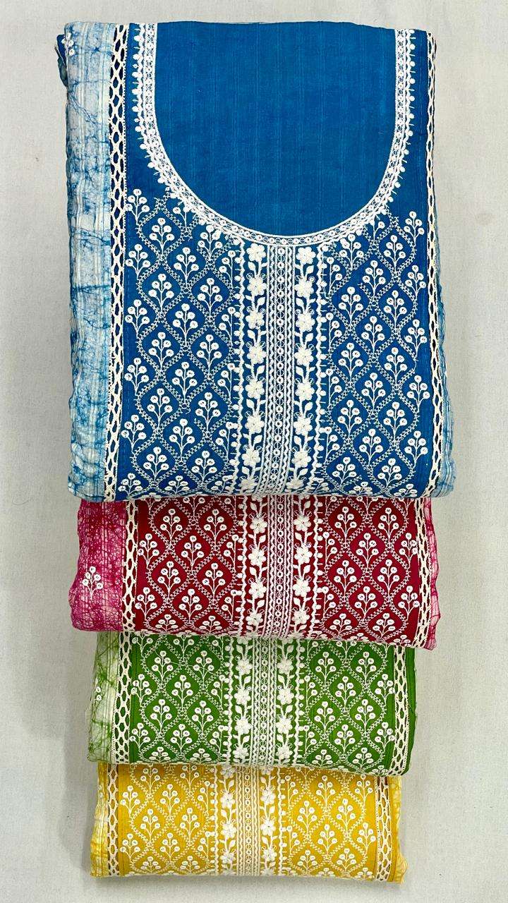 SIARA BRANDED COTTON LINING PATTERN EMBROIDERY SUIT LADIES W...