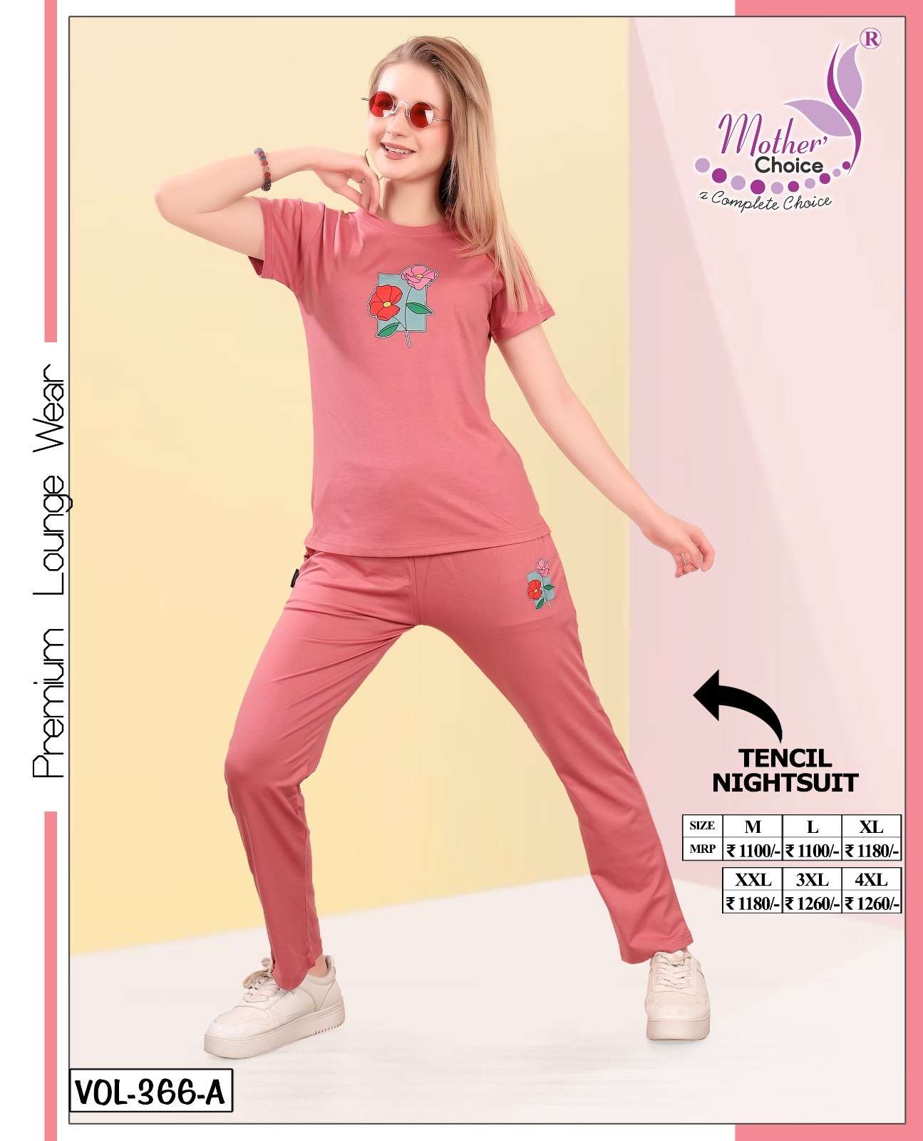 BY MOTHER CHOICE SUMMER SEASON TENCIL NIGHT SUIT FOR GIRLS S...