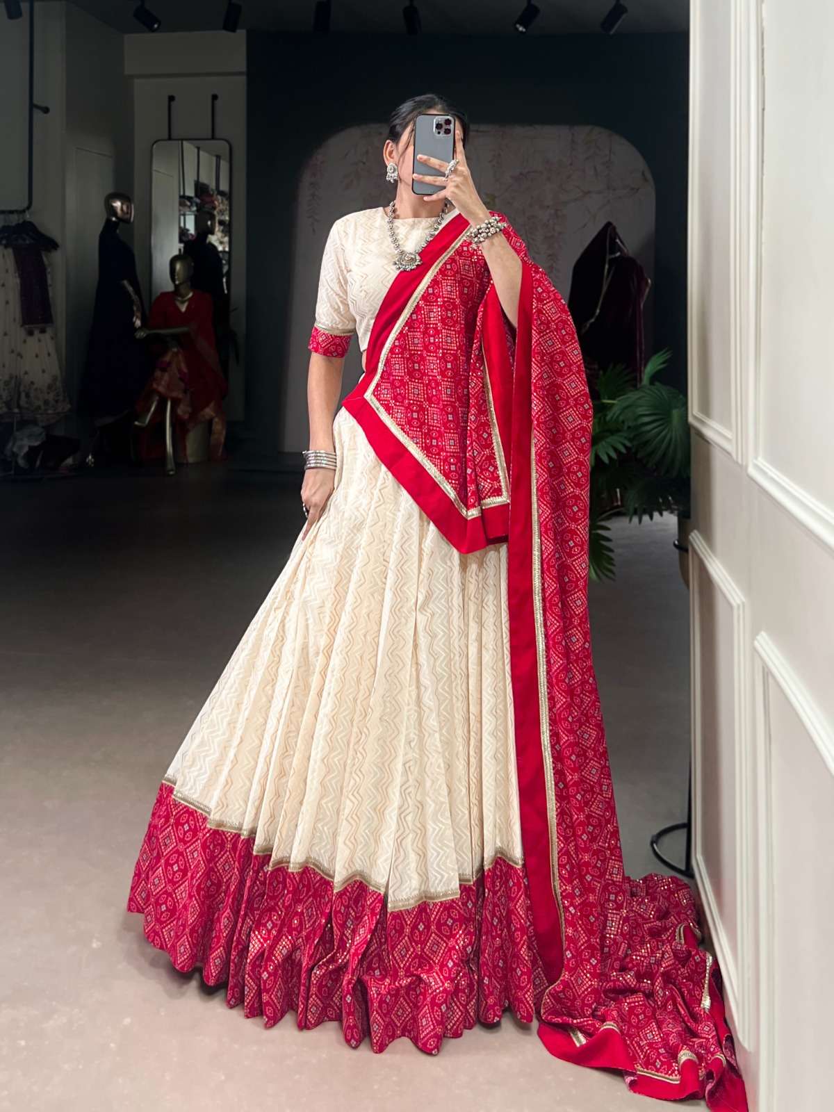 COTTON FABRIC FESTIVAL SPECIAL TRADITIONAL LOOK LEHENGA CHOL...