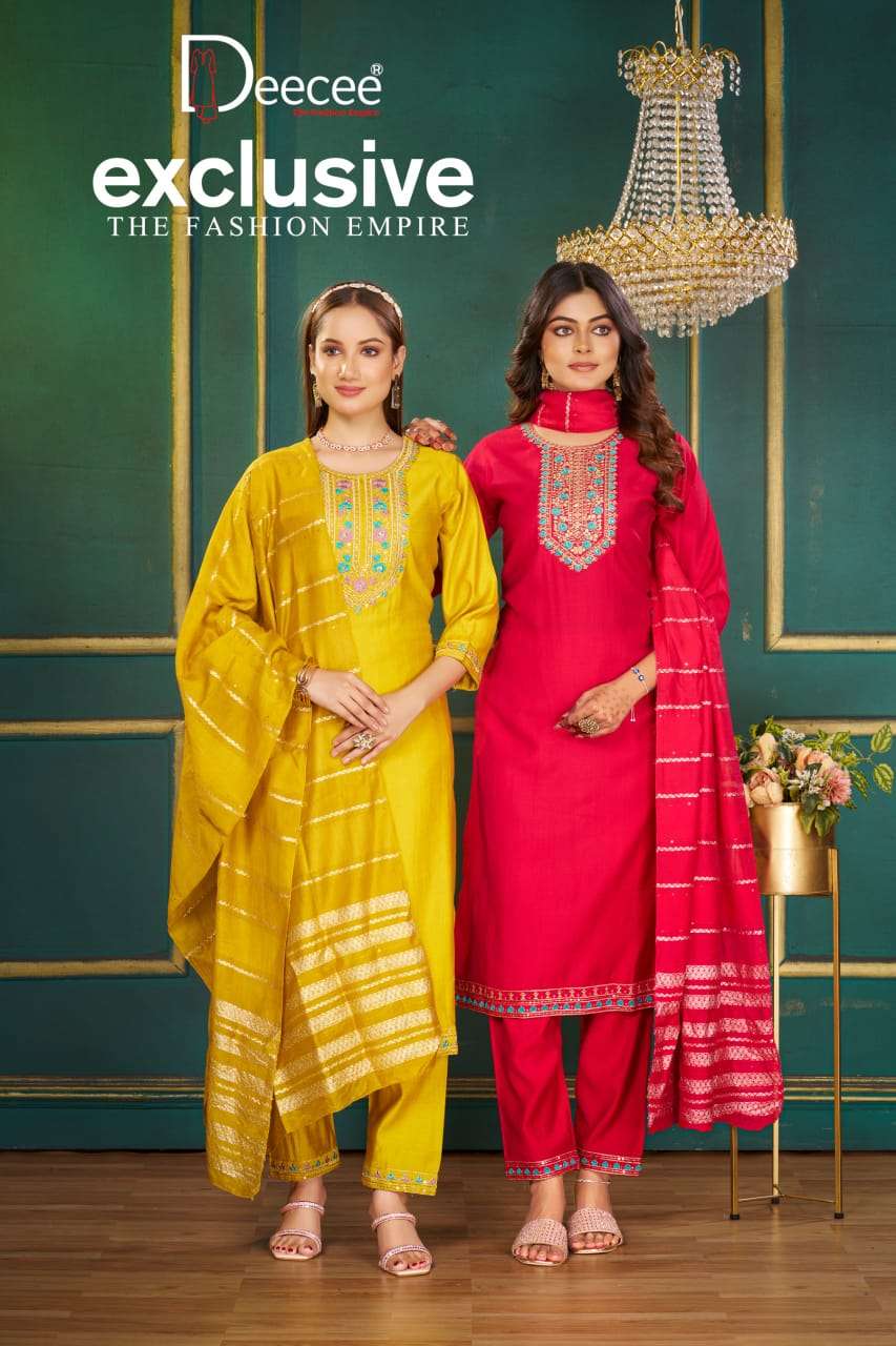 DEECEE EXCLUSIVE PARTY WEAR VATICAN SEQUENCE WORK SALWAR SUI...