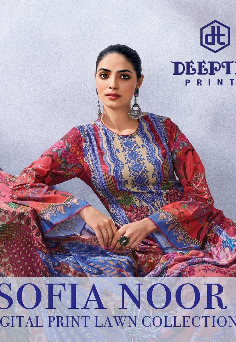 DEEPTEX SOFIYA NOOR LAWN COTTON PRINTED SALWAR KAMEEZ SUPPLI...