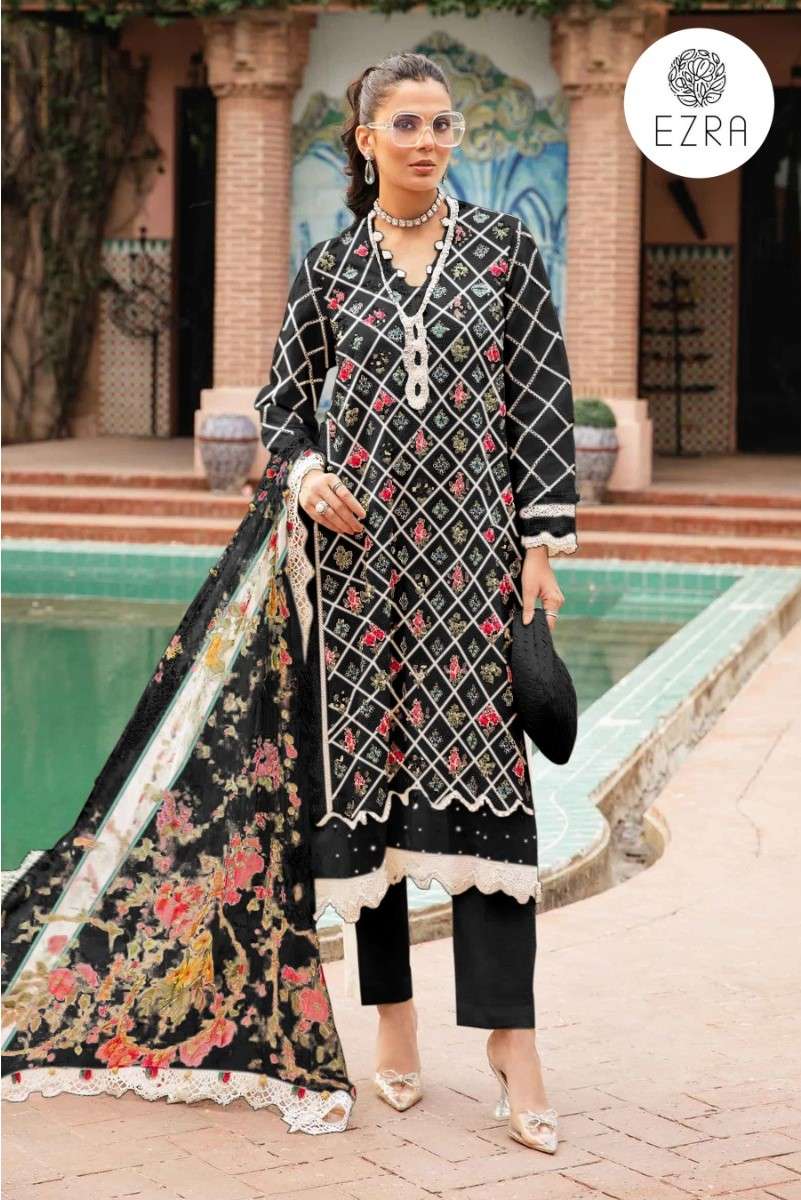 EZRA HIT DESIGN 1006 SPECIAL EVENT COTTON HEAVY WORK SALWAR ...