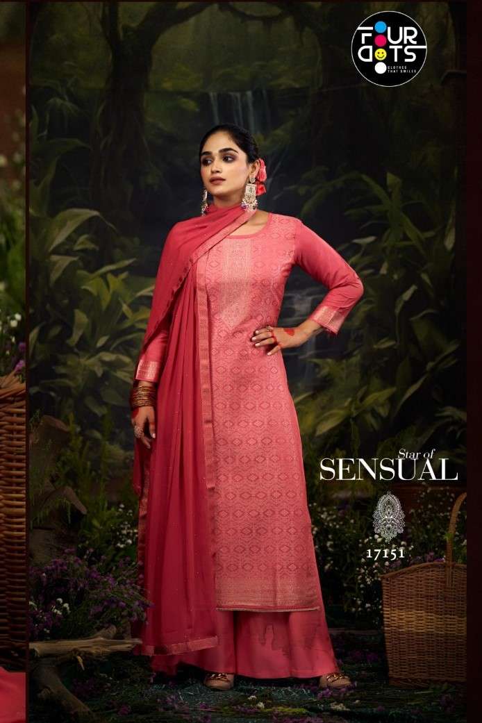 FOURDOST KOYAL VOL 2 VISCOSE MUSLIN JACQUARD PRINT SALWAR SU...