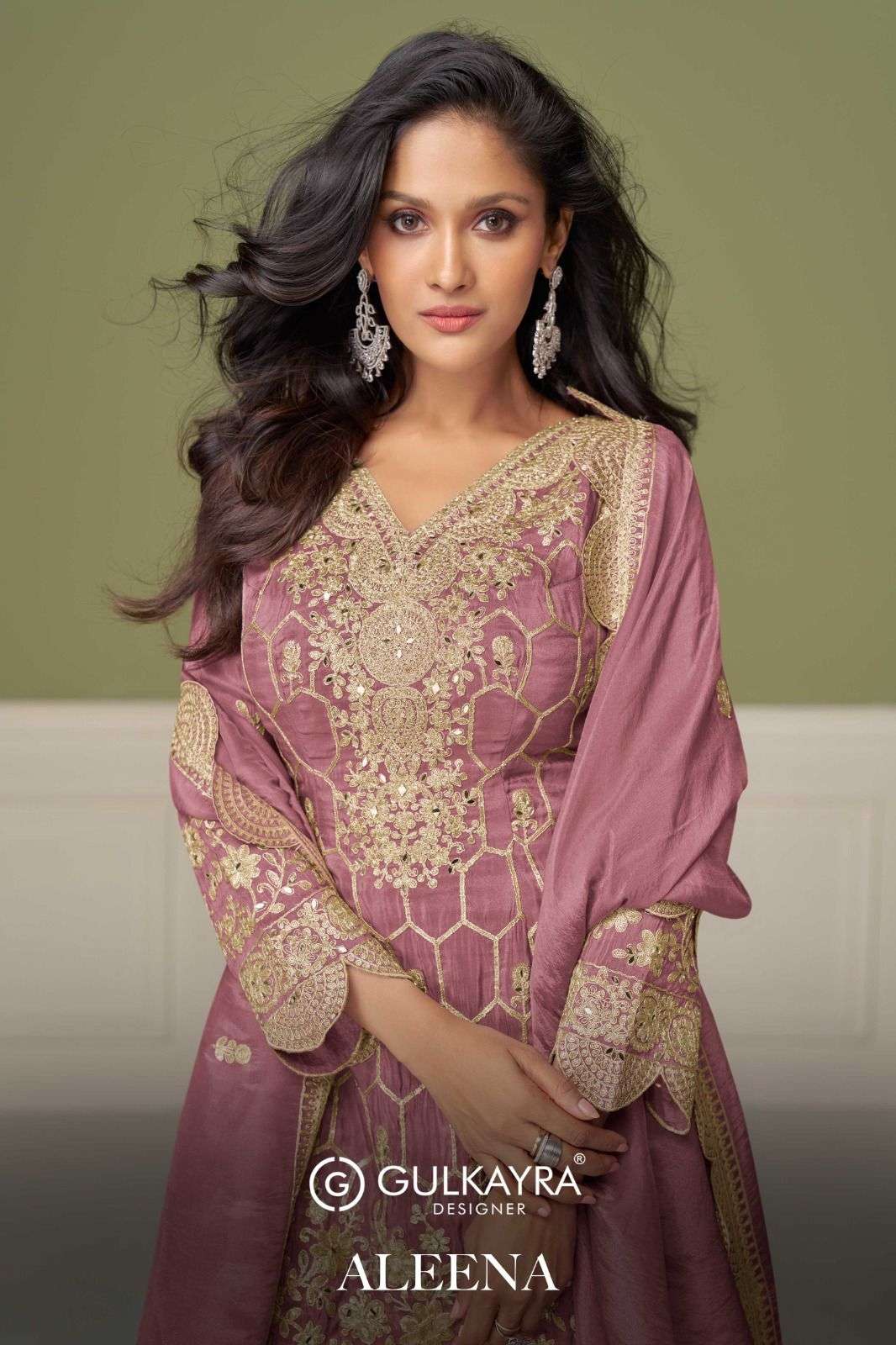 Gulkayra Designer Aleena Silk fabric designer suits best col...
