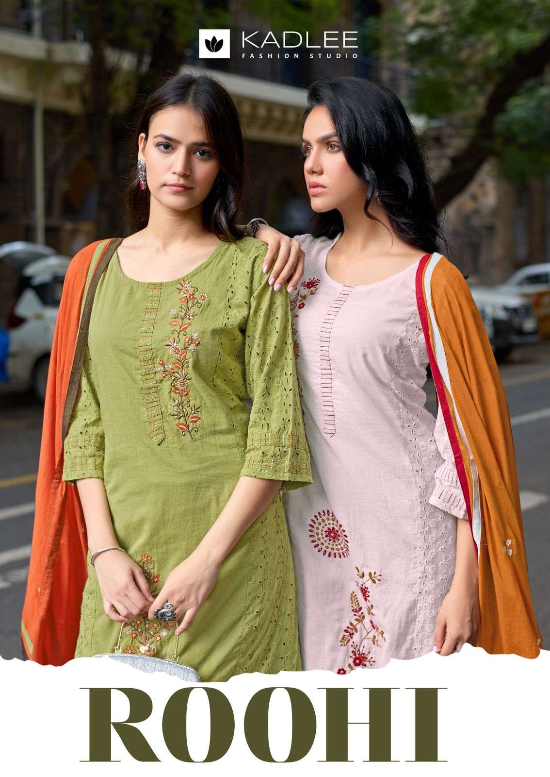 KADLEE ROOHI SPECIAL EVENT CLOTH COTTON SHIFFLI HANDWORK SAL...