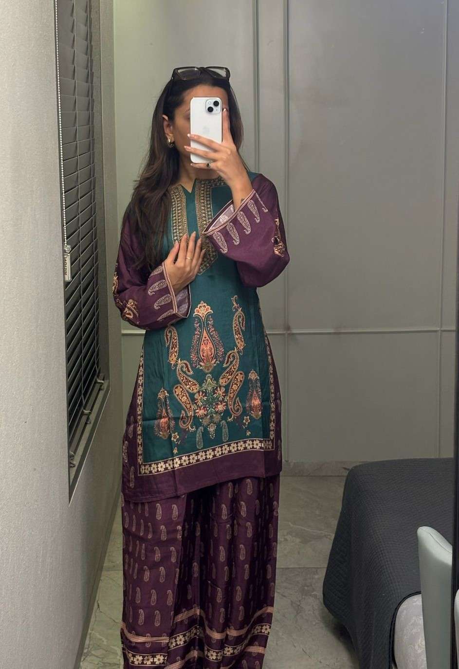 KASHMIRI STYLE DIGITAL PRINTED CORD SET FOR GIRLS RESELLER S...