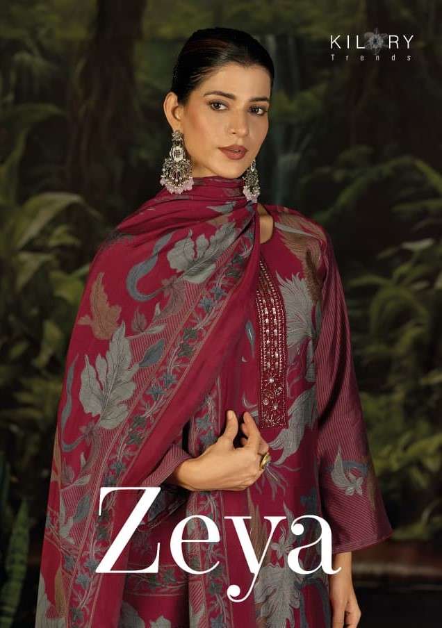 KILORY TRENDS ZEYA MODAL SILK DIGITAL FOIL DESIGN SALWAR KAM...