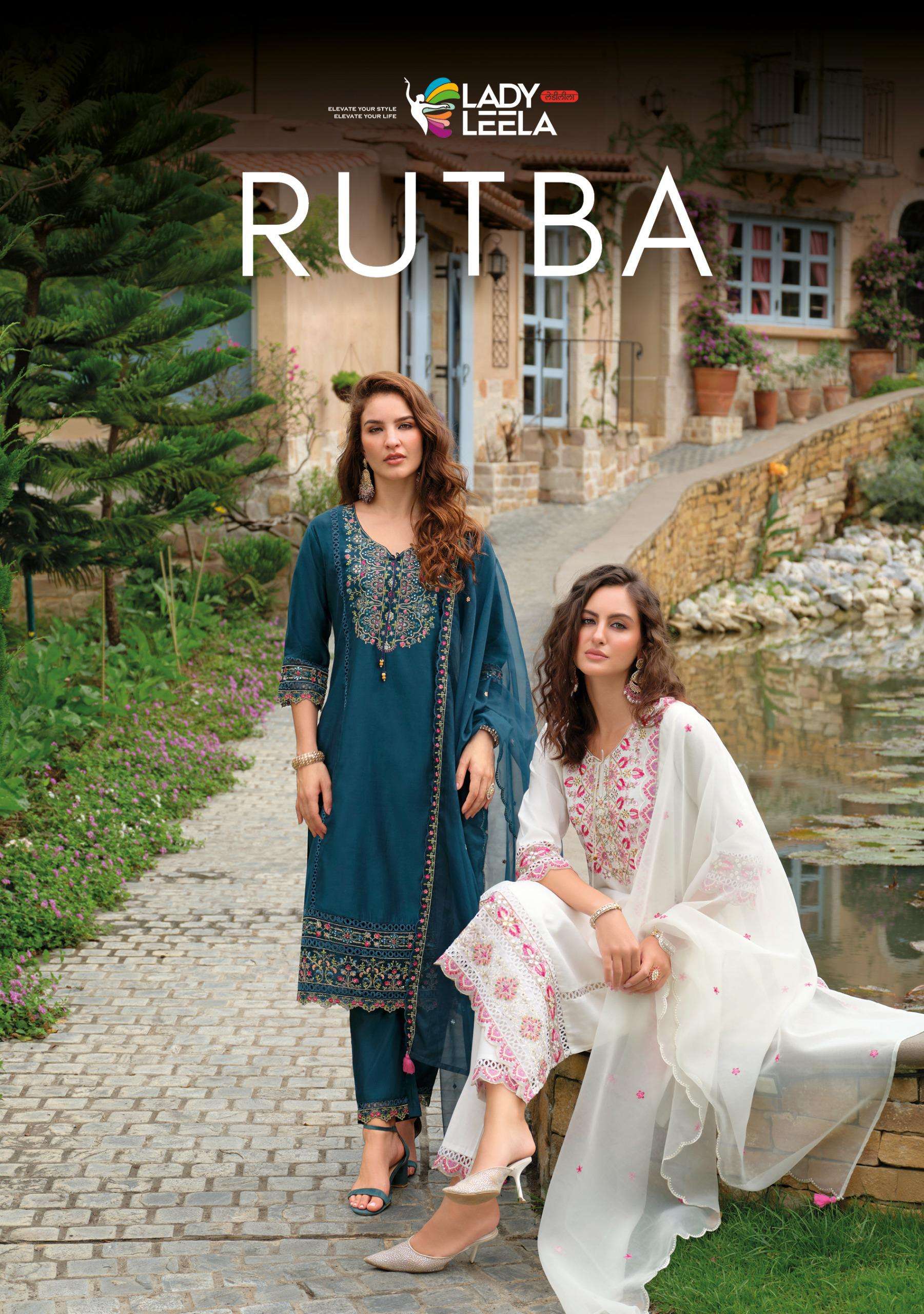 LADY LEELA RUTBA FESTIVAL WOMEN CLOTH SILK EMBROIDERY SALWAR...