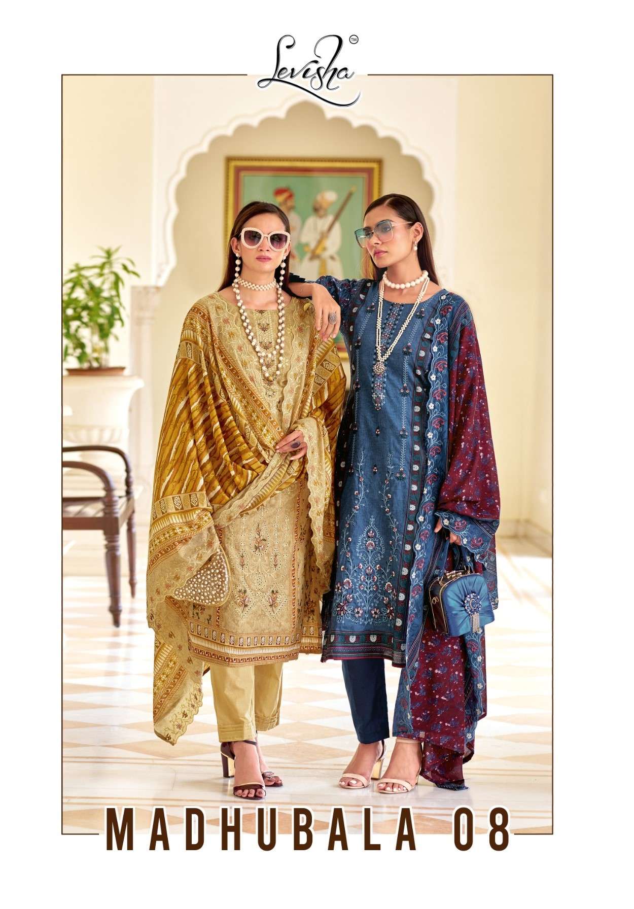 LEVISHA MADHUBALA VOL 8 PAKISTANI PATTERN LAWN COTTON FANCY ...