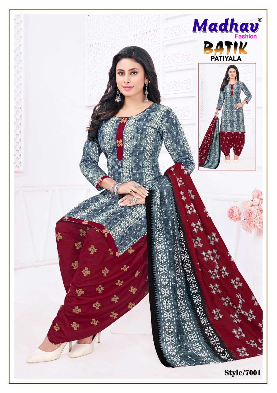 MADHAV BATIK VOL 7 PURE COTTON FABRIC DESIGNER SALWAR SUIT S...