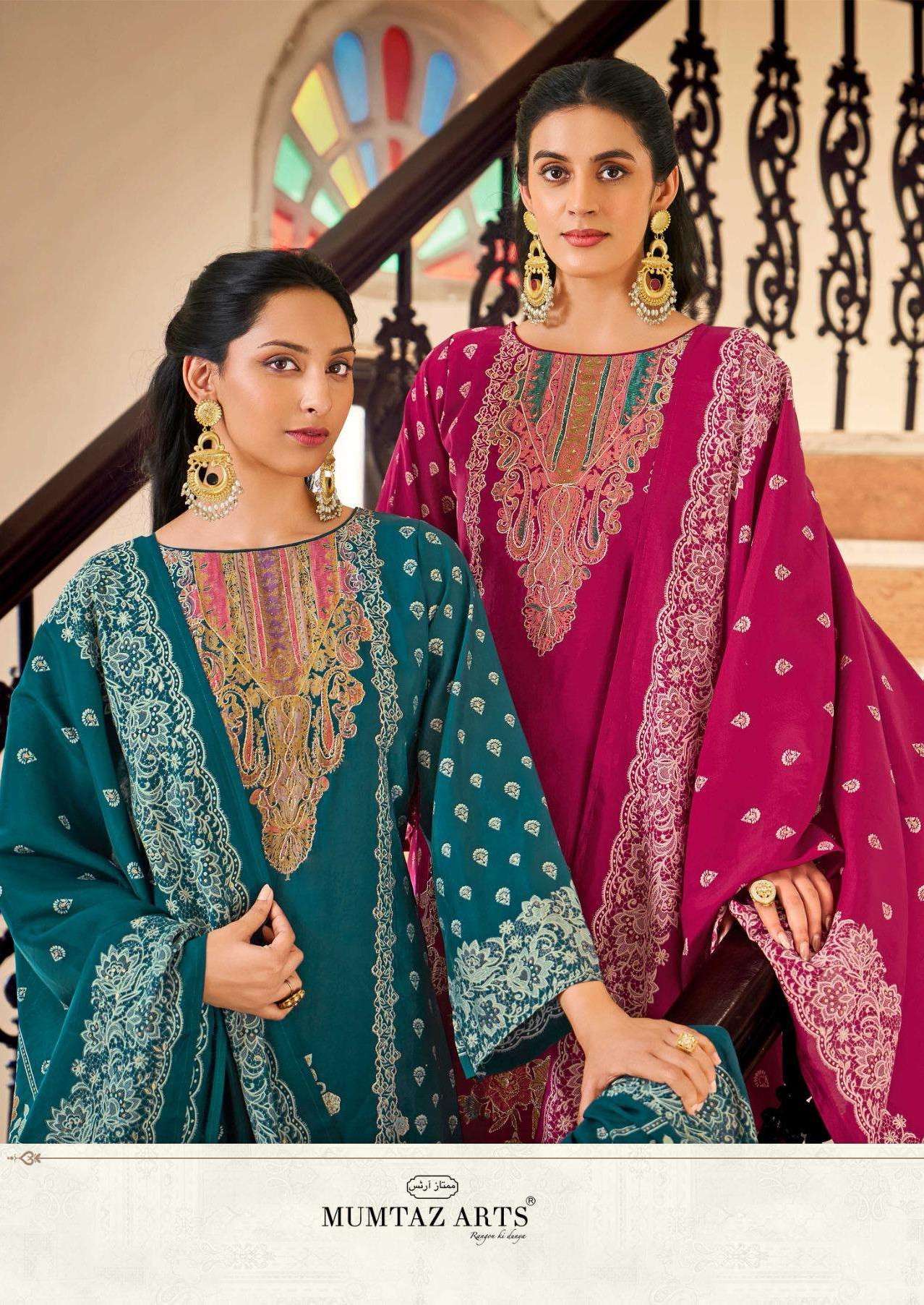 MUMTAZ ARTS ALINA SPECIAL EVENT OUTFIT MUSLIN EMBROIDERY WOR...