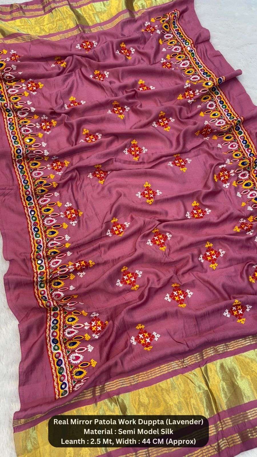 NAVRATRI SPECIAL DESIGNER MIRROR WORK DUPATTA COLLECTION SUR...