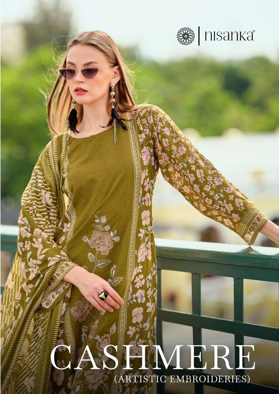 NISANKA CASHMERE PURE LAWN COTTON EXCLUSIVE WORK SUIT FOR WO...