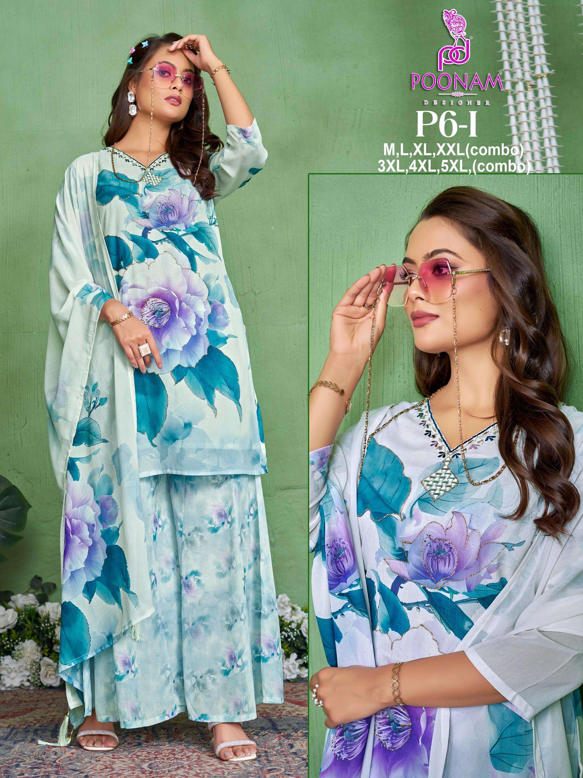P6 FESTIVAL COLLECTION GEORGETTE DIGITAL PRINT READYMADE SUI...