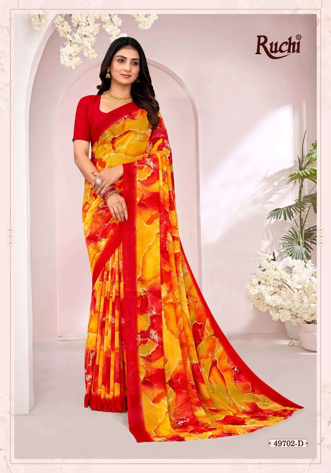 RAGAA GEORGETTE VOL 18 DAILY WEAR STYLISH GEORGETTE SAREE CO...
