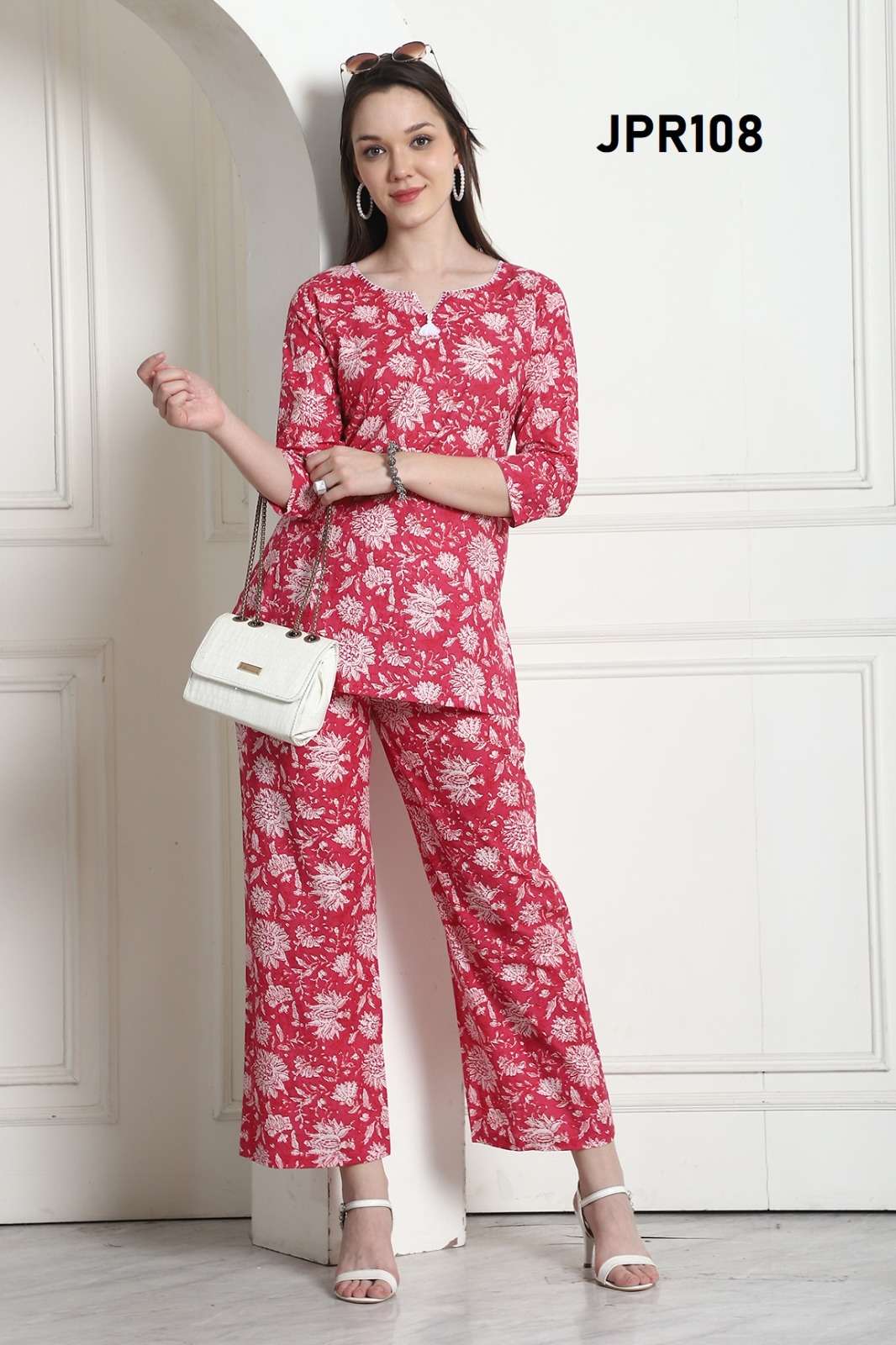 RAJ SIMILAR COTTON CORD SET FOR GIRLS OFFICE & COLLEGE OUTFI...