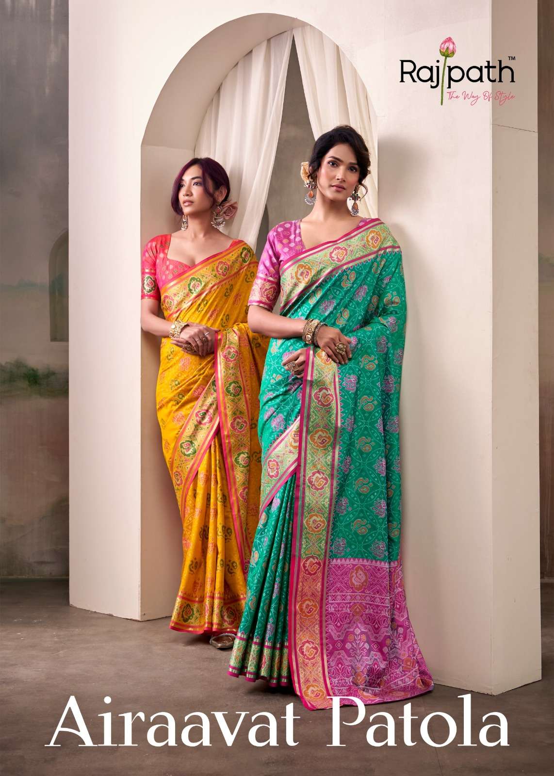 Rajpath  Airaavat Patola design soft Silk saree best collect...