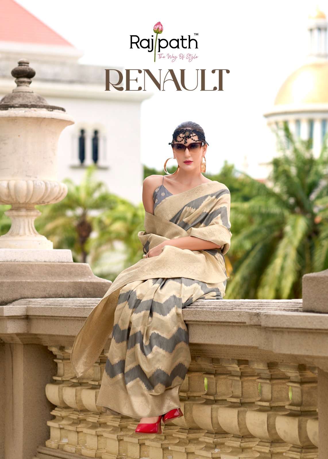 Rajpath Renault Cotton linen silk fancy look saree best coll...