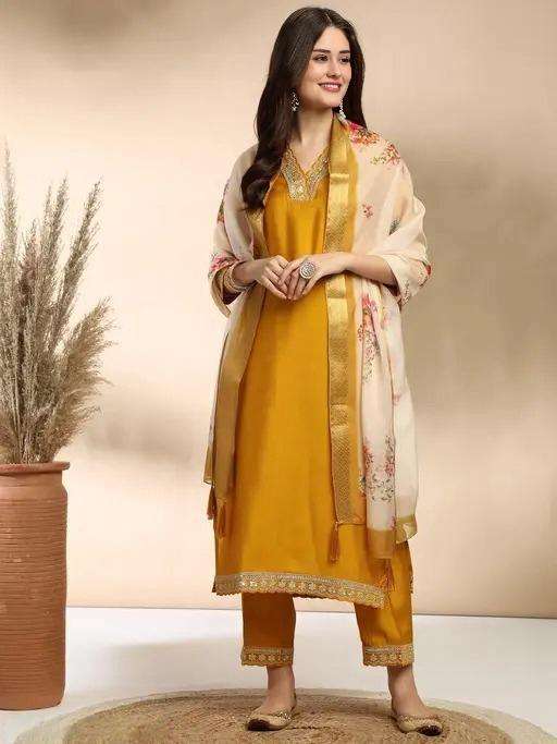 RK SIMILAR OCCATION SILK FABRIC SALWAR SUIT FOR DAILY WEAR D...