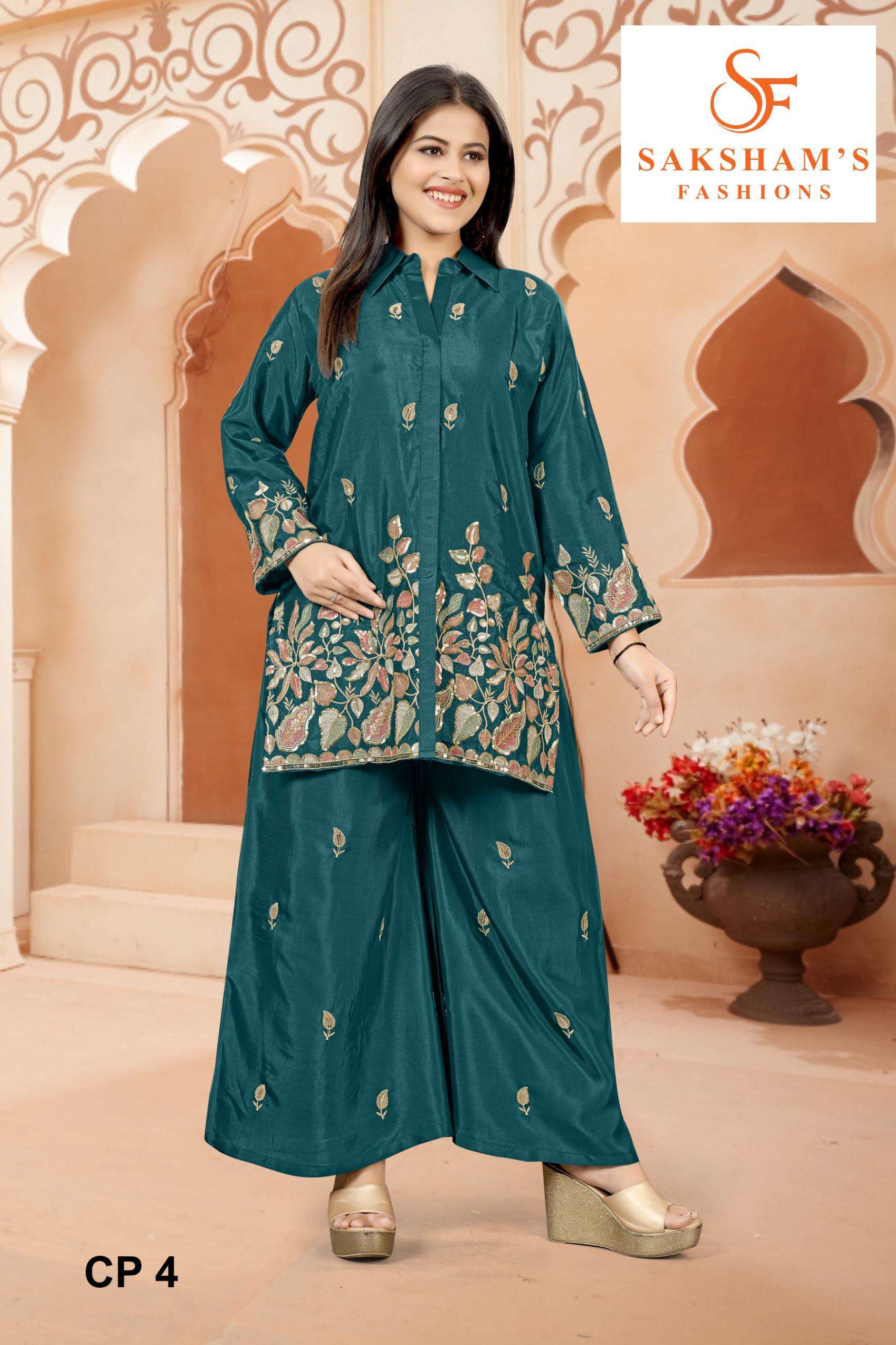 SAKSHAMS FASHION CP 1 WEDDING WEAR READYMADE MULTI EMBROIDER...