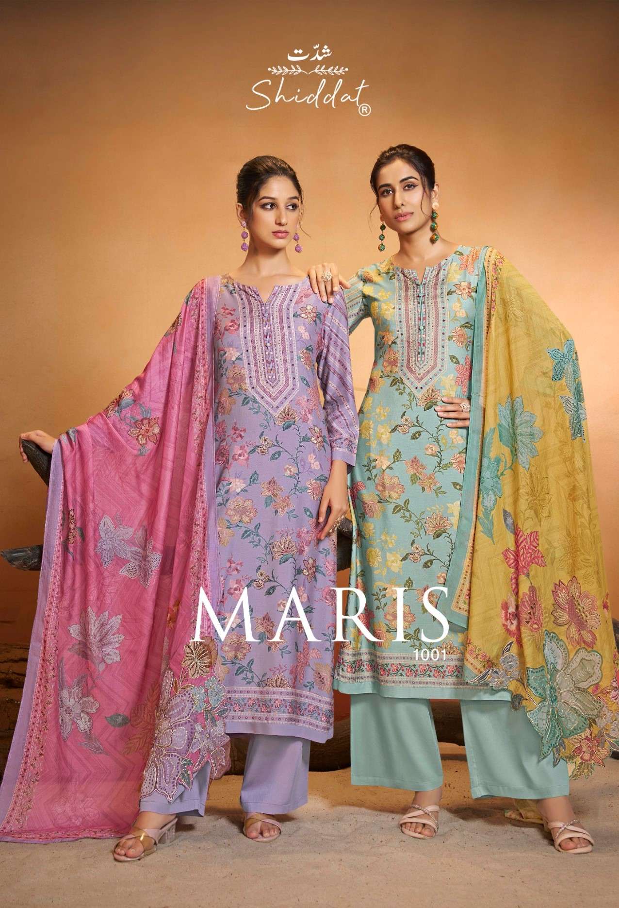 SHIDDAT MARIS 1001 1002 BRAND CLOTHING DIGITAL PRINT BEAUTIF...