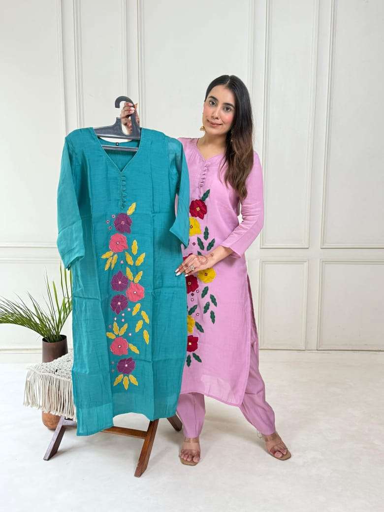 TRENDING DRESS COTTON FLOWER DESIGN KURTI AND PANT WITH POCK...