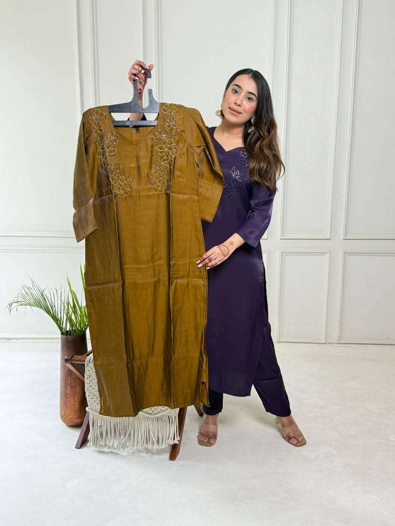TRENDING GLASSY SILK KATHDANA WORK TWO PIECE WOMEN SUPPLIER ...