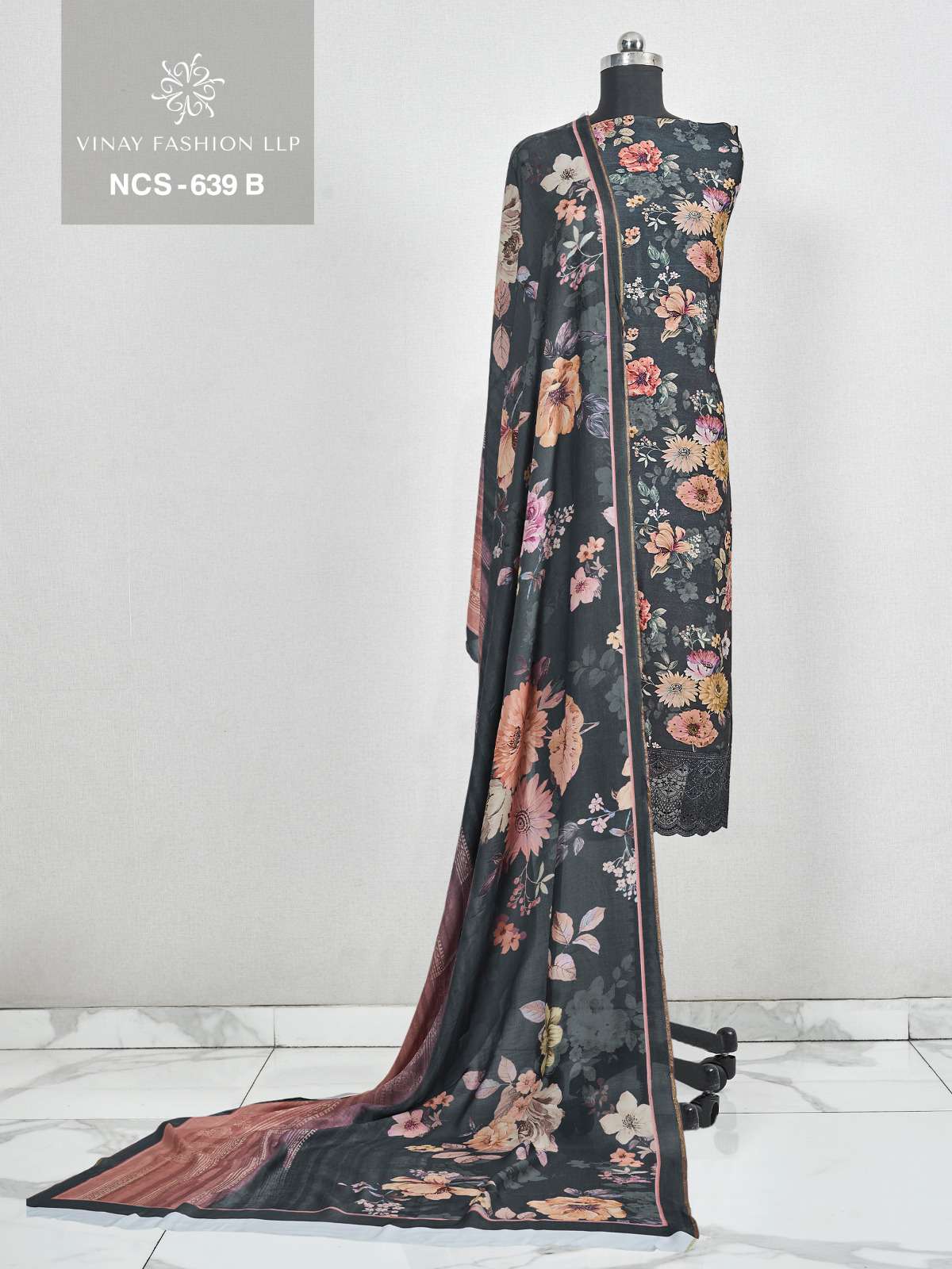 VINAY NCS 639 BRANDED WOMEN CLOTHING FLOWER DESIGN DRESS MAT...