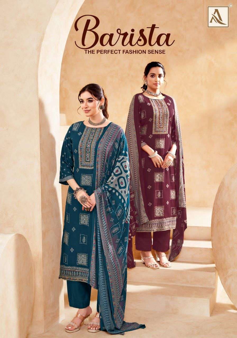 ALOK SUIT BARISTA PREMIUM DESIGNER PASHMINA SALWAR SUIT GOOD...