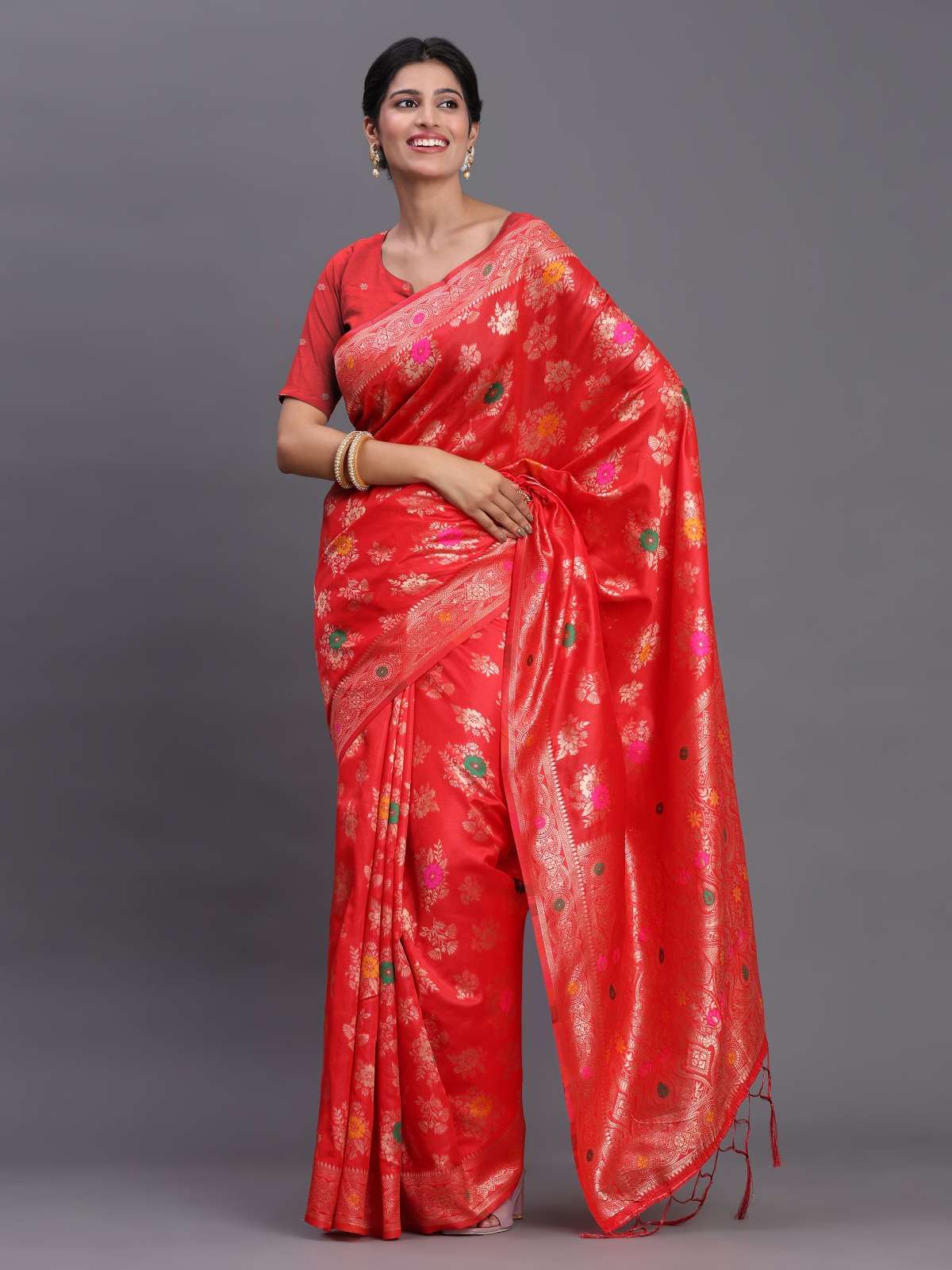 Astita Bansuri Linen Cotton festival special saree best coll...