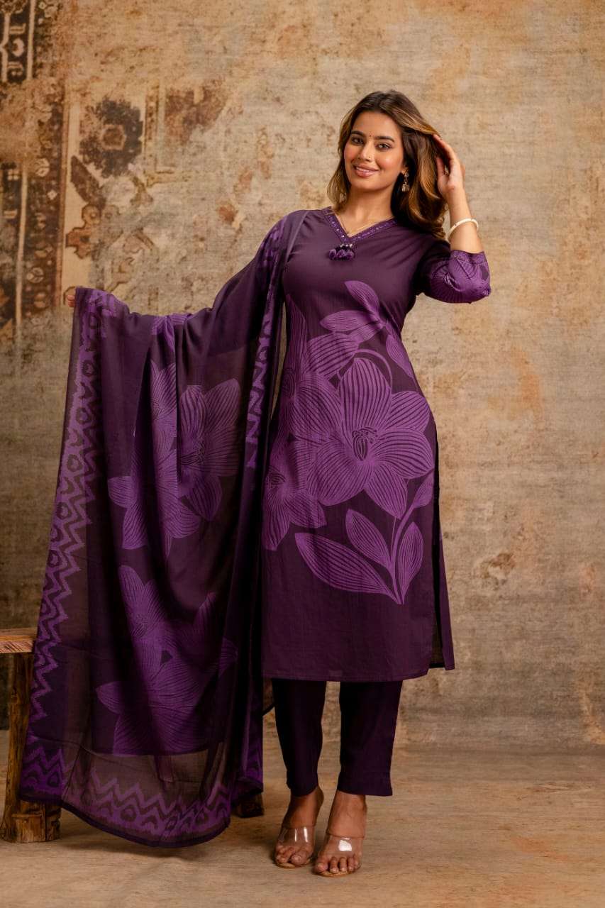 FAMOUS DESIGN TRADITIONAL COTTON SALWAR SUIT TO MODERNITY TO...