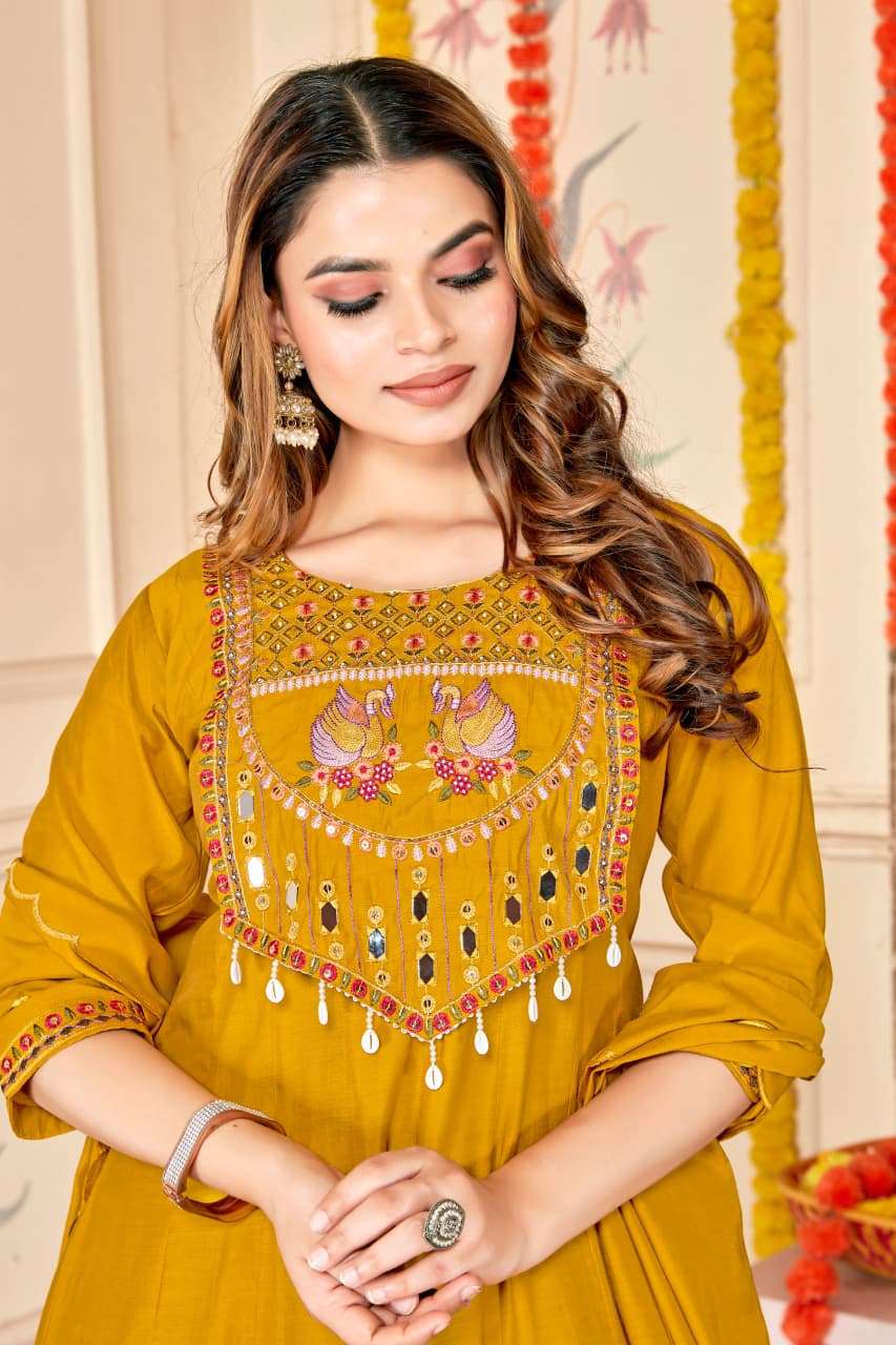 FESTIVAL & WEDDING TYPE SILK QUALITY 18 KALLI FALIRY KURTI S...