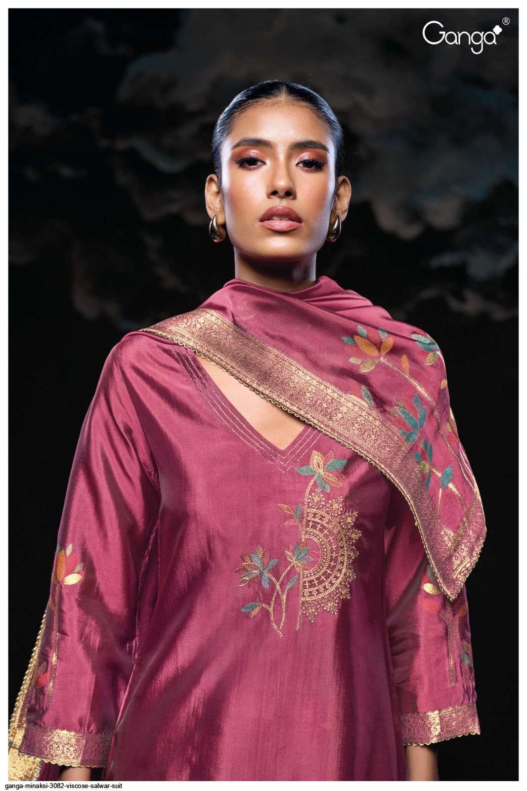 GANGA MINAKSHI 3082 PREMIUM VISCOSE WOVEN SILK DRESS MATERIA...